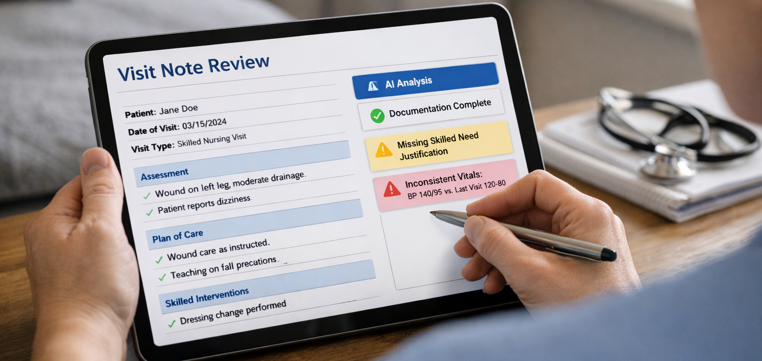 Visit Note Analyzer™: Turning Every Home HealthNote Into a Defensible Record